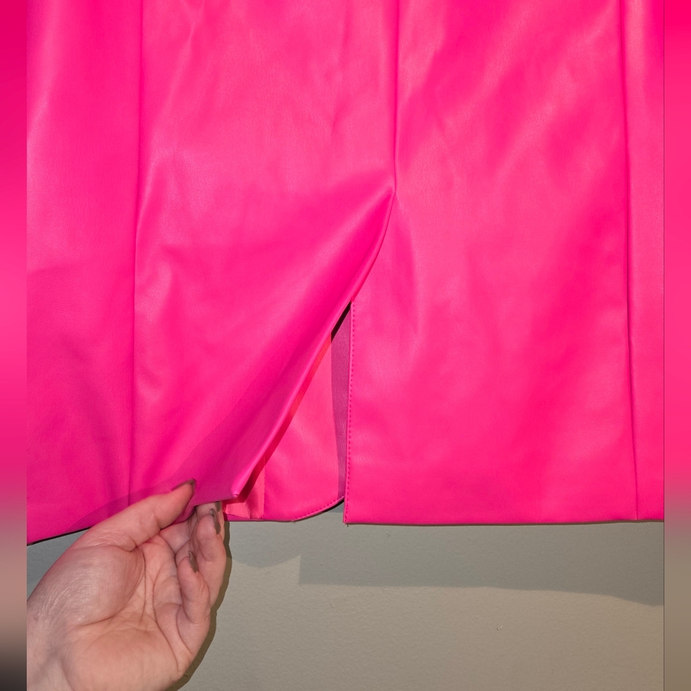 Steve Madden Faux Leather Blazer - Picture 8 of 9